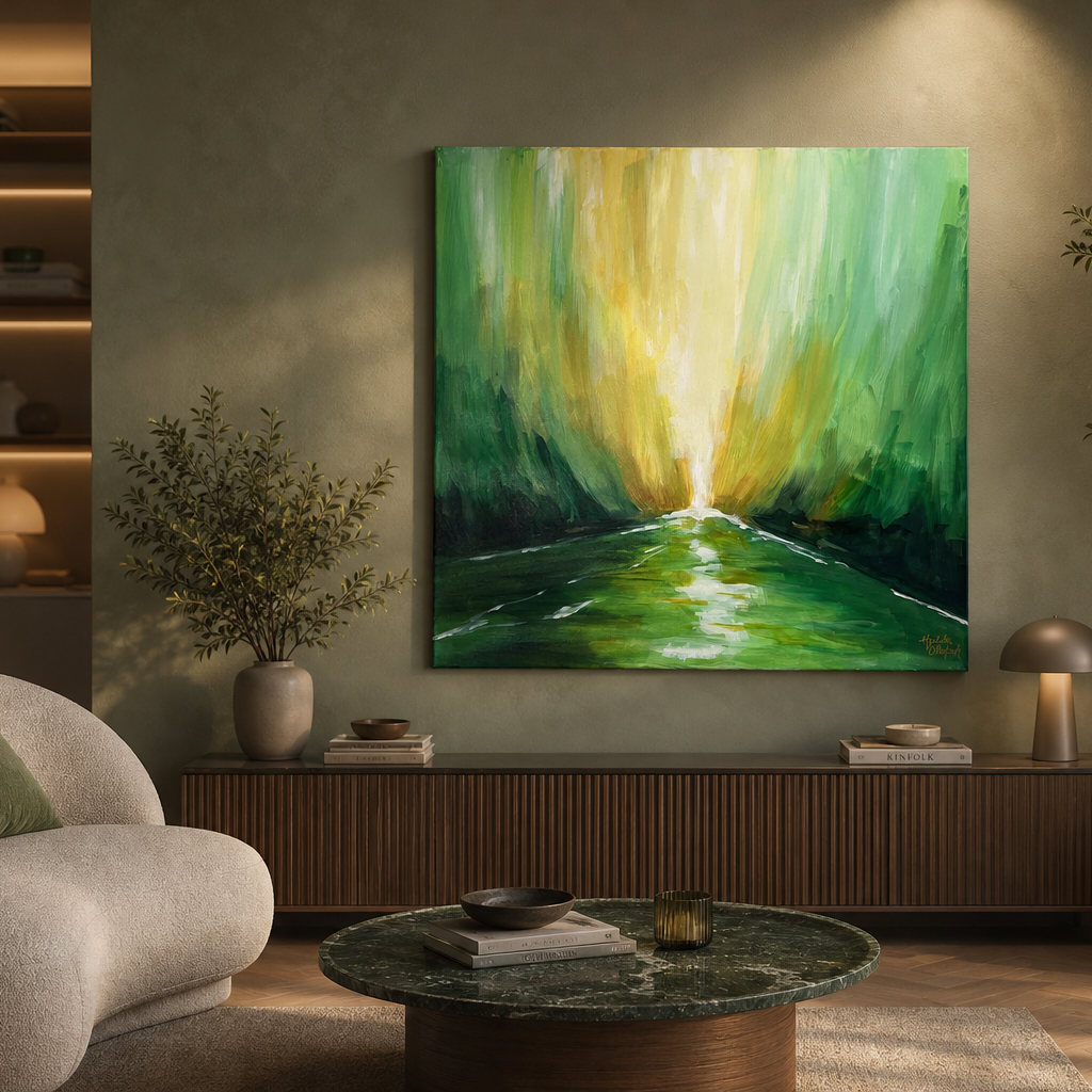 Yfir í annan heim - 60x60 cm - SELD