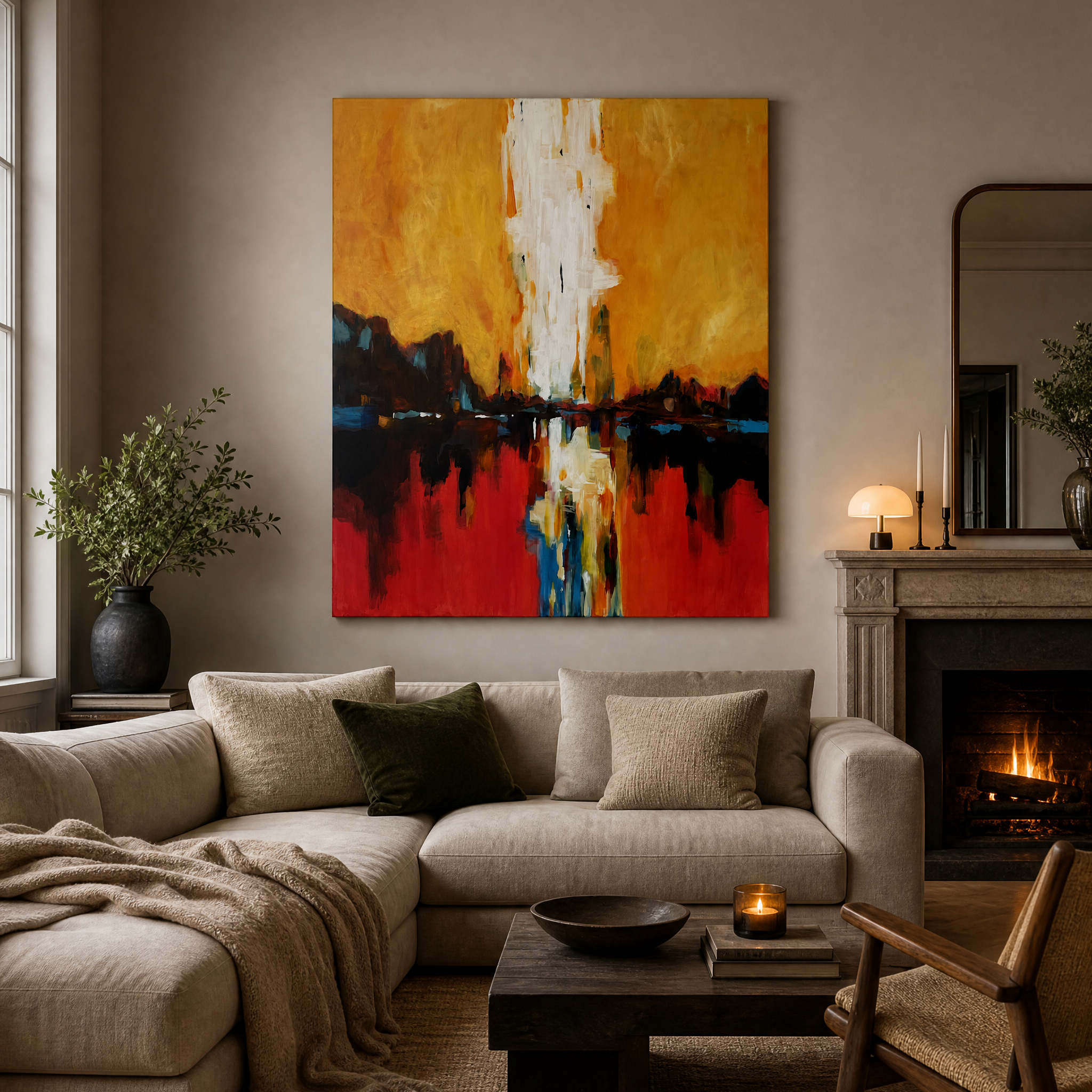 Af himni og jörðu - 100x120 cm - SELD