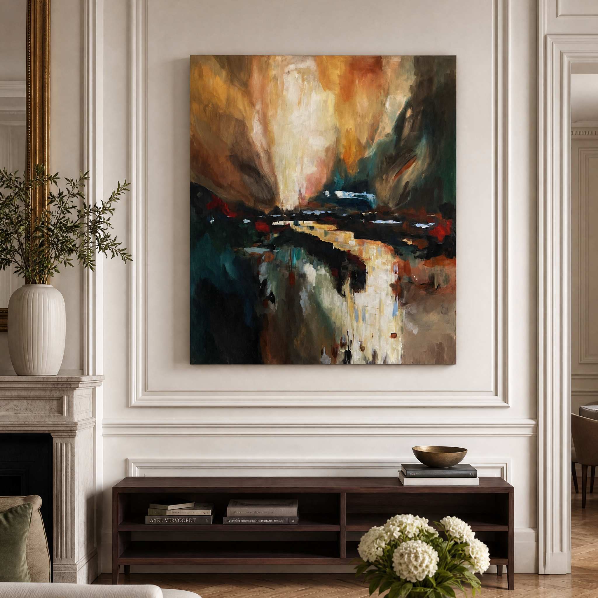 Ljósið leiðir heim - 100x120 cm - SELD