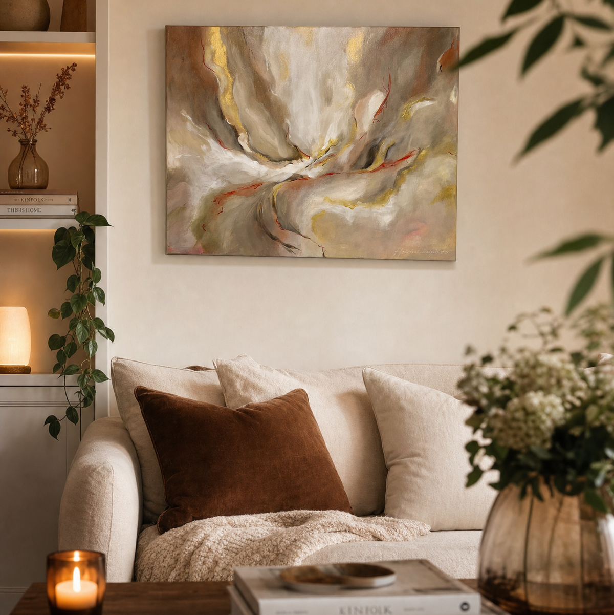 Andardráttur ljóssins - 60x50 cm